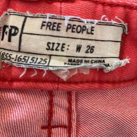 Free People Pink Ombré Skinny Jeans Size 26 - Picture 8 of 9